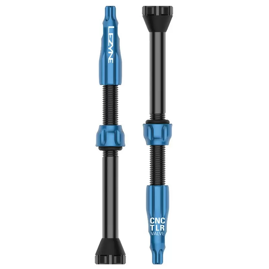 Tubeless Cnc Valves 60mm Blue - image