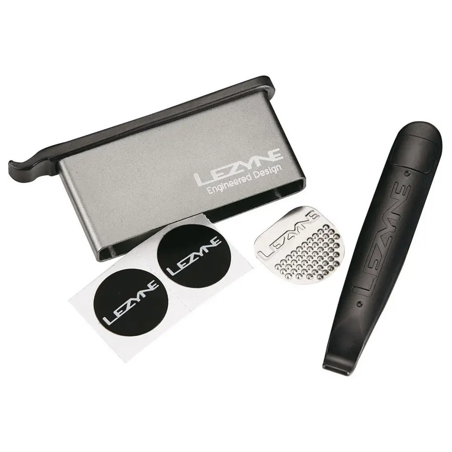 Integrated Tire Repair Kit with Tire Lever Gray - image