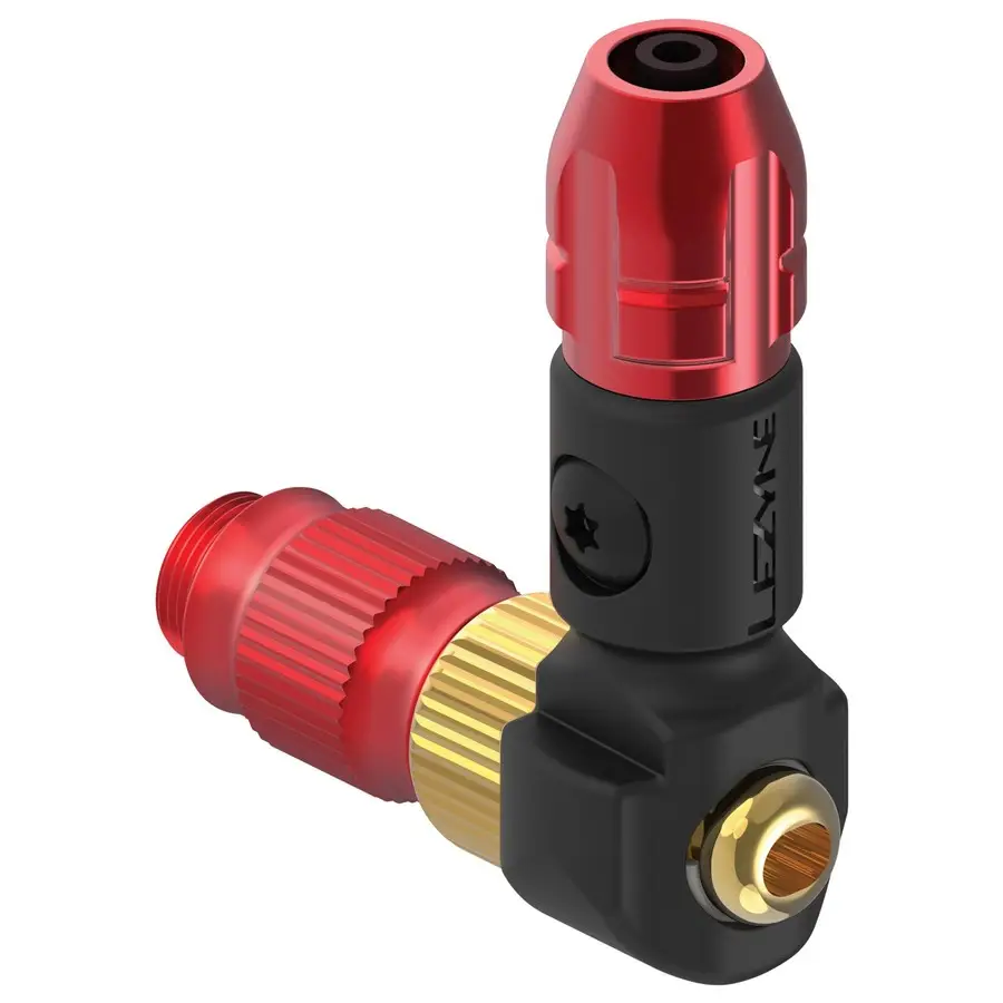 Pump Head ABS-1 Pro System Block Head With Presta And Shrader For High Pressure Hose Red #1