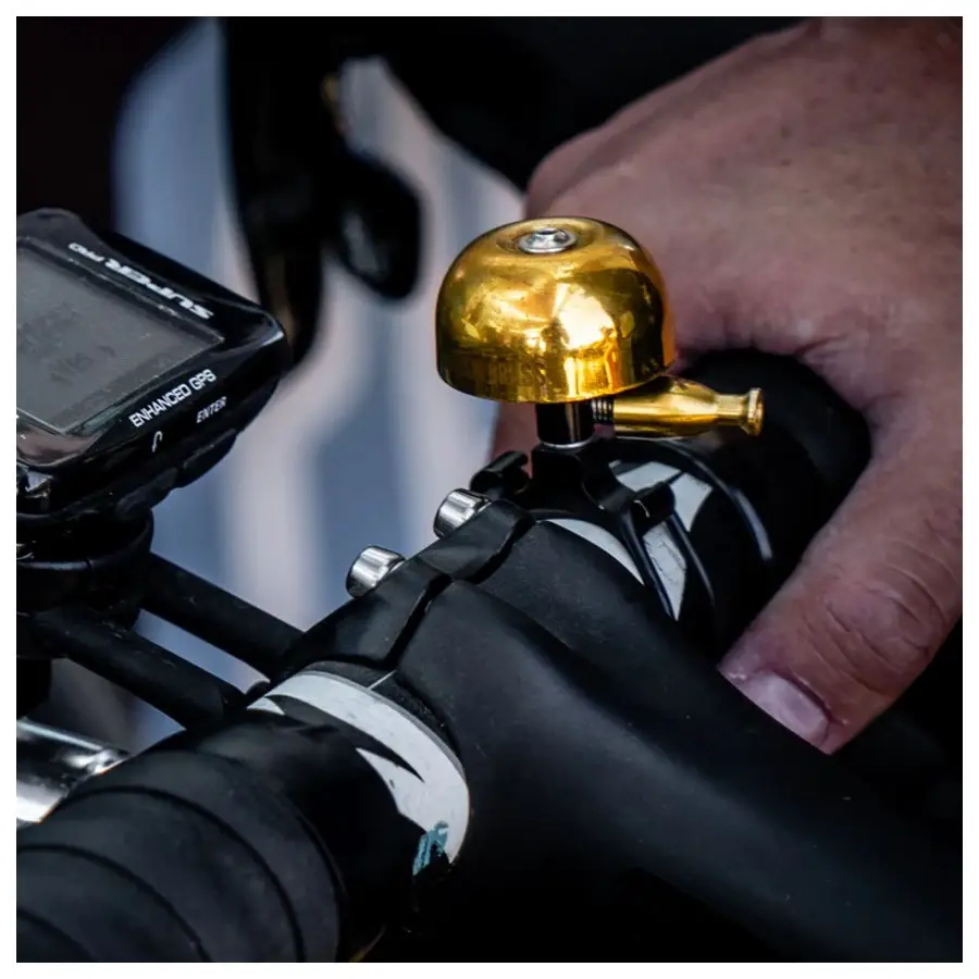 Campanilla Clásica en Latón con Montura Negra S #2