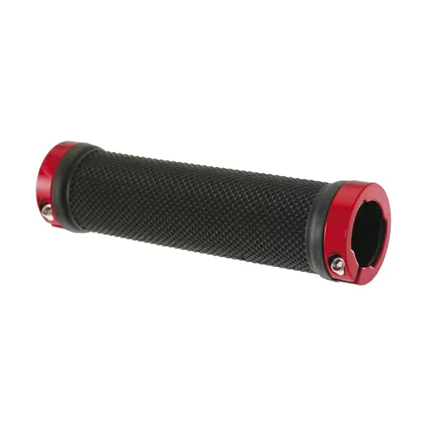 Pair of MTB grips with lock red ring #1