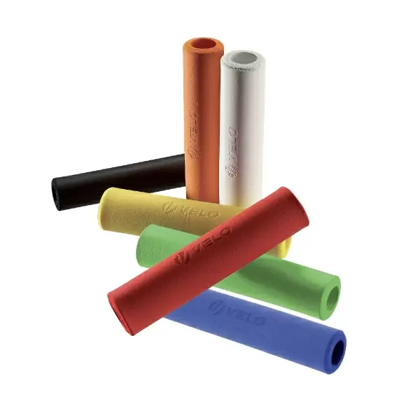 Punhos de silicone mtb 130mm amarelo #1
