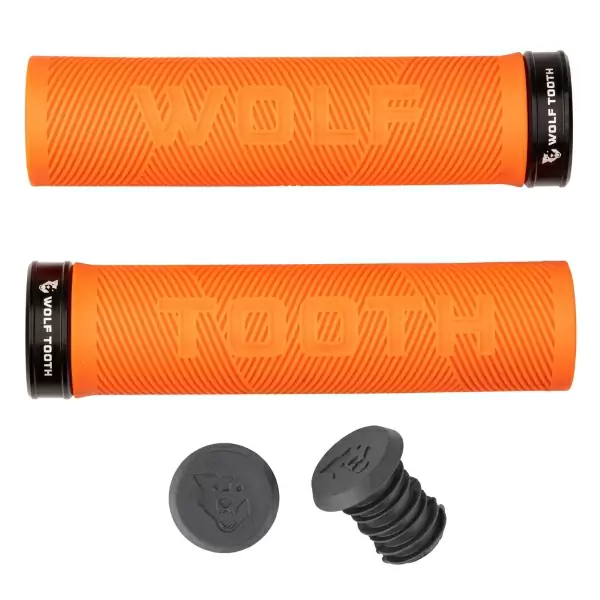 Paar Echo Lock/On Orange/Schwarze Knöpfe - image