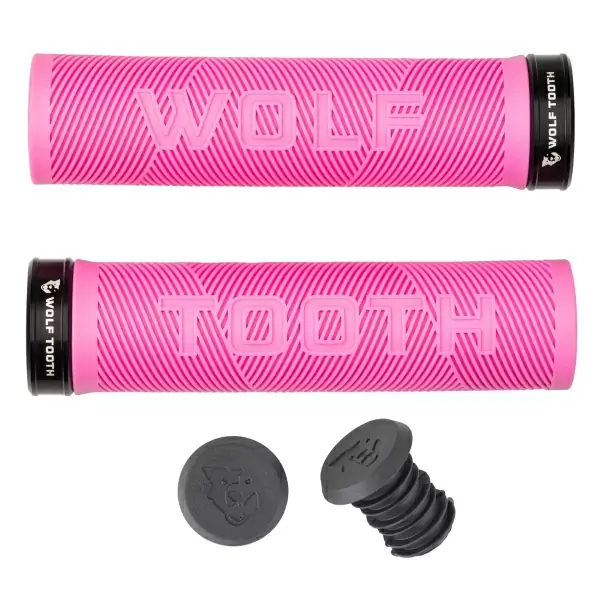 Coppia Manopole Echo Lock-On Rosa/Nero - image
