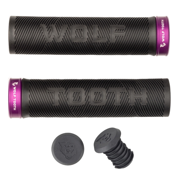 Paire de poignées Echo Lock-On Noir/Violet