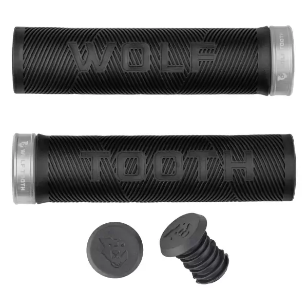 Paire de boutons Echo Lock/On noir/argent - image