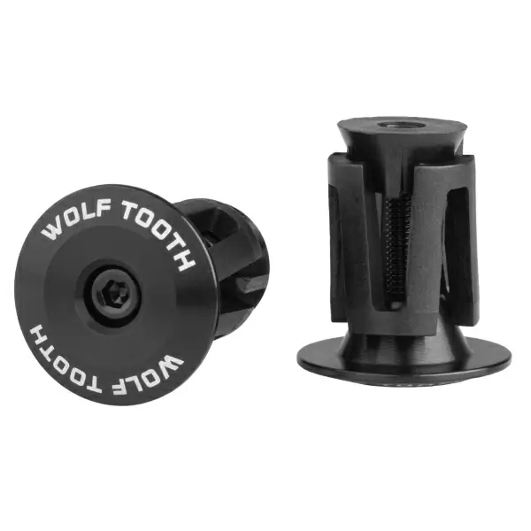 Paar Expander Bar End Plug Grip Caps Schwarz - image