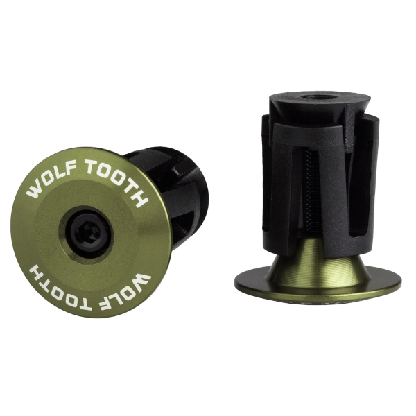 Coppia Tappi Manopole Expander Bar End Plug Verde