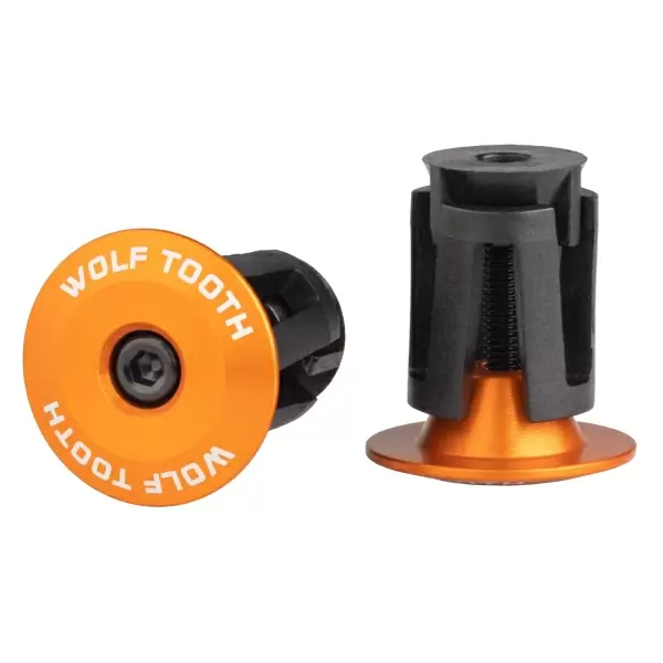 Paar Expanderstangen-Endstopfen-Knopfkappen, Orange - image