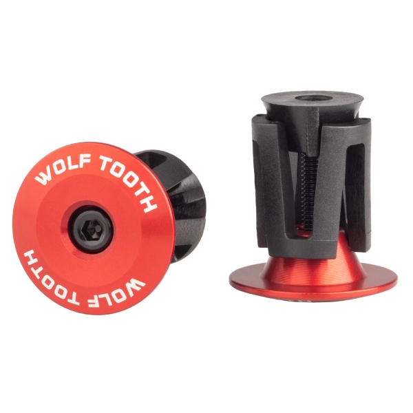 Coppia Tappi Manopole Expander Bar End Plug Rosso