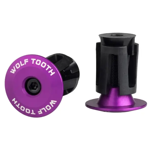 Tappi Manubrio Expander Bar End Plug Coppia Viola - image