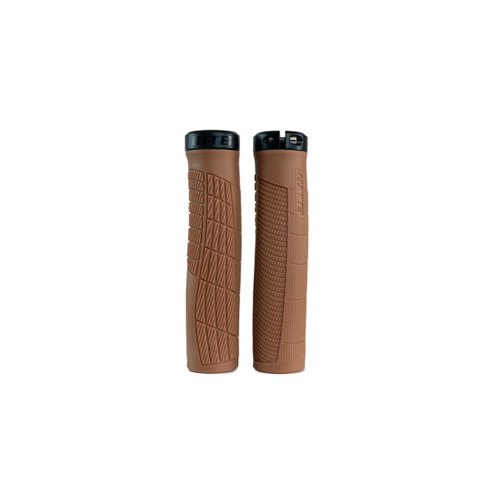 Coppia Manopole MTB CZ CONTROL Ergonomiche 143mm Marrone