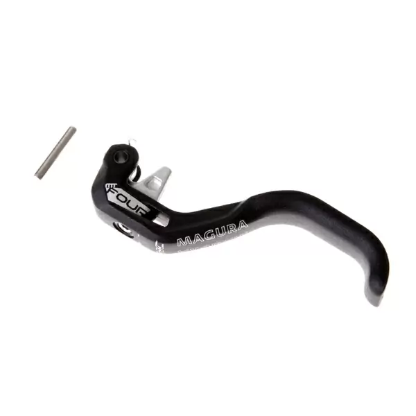 Brake lever blade HC for MT4 1-finger aluminium black Reach Adjust with tool #1