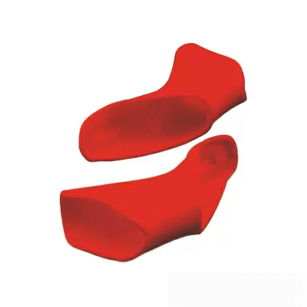 Pair of shifter covers Campagnolo 10s red color #1