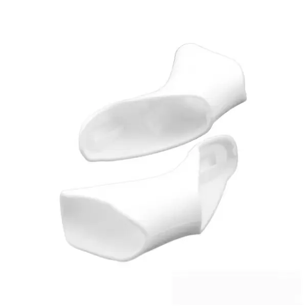 Pair of shifter covers Campagnolo 11s white color #1
