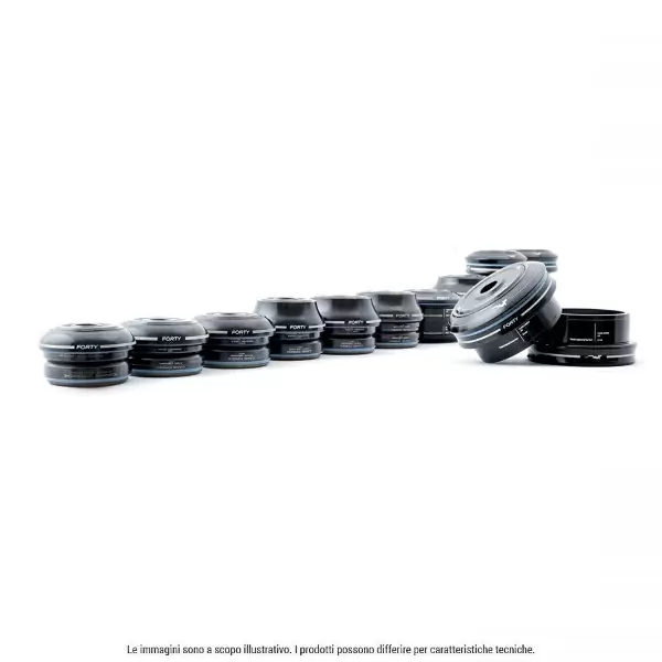 Serie Sterzo 40 Series 1-1/8-1,5'' IS42/28.6/H15 IS52/40 Cono Alto Nero #1