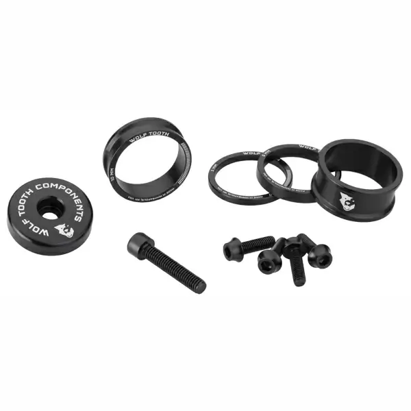 Kit Spessori e Viti In Alluminio Anodizzato Nero - image