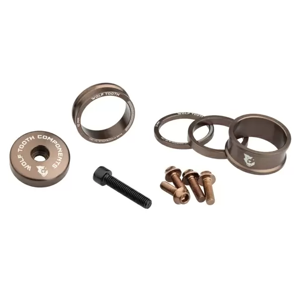 Kit Spessori e Viti In Alluminio Anodizzato Beige - image