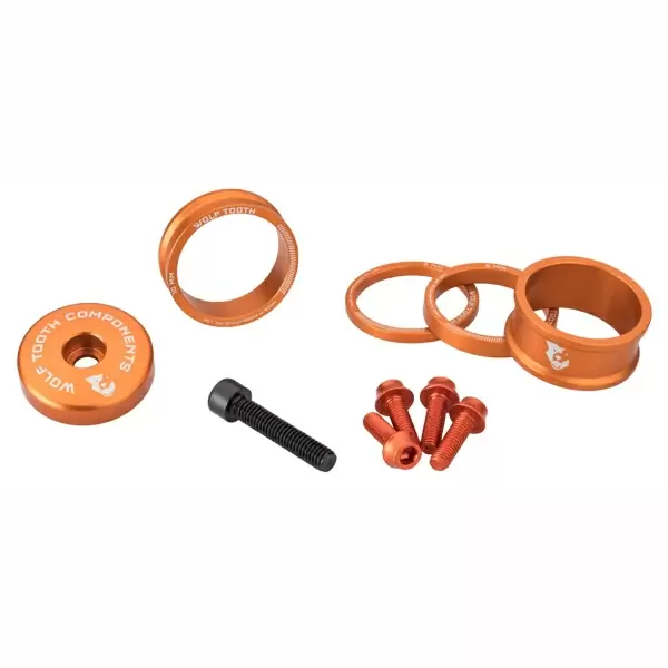 Kit Spessori e Viti In Alluminio Anodizzato Arancio - image