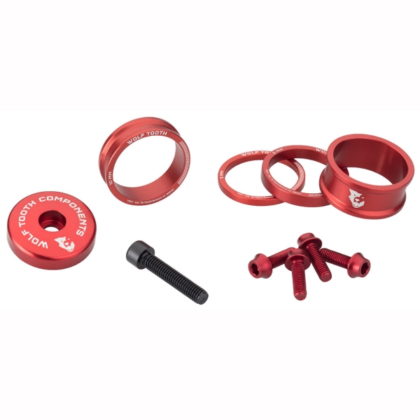 Kit Spessori e Viti In Alluminio Anodizzato Rosso