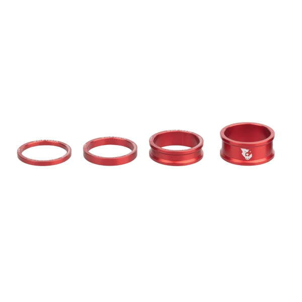 Lenkungsscheibensatz 1-1/8 3-5-10-15 mm Rot