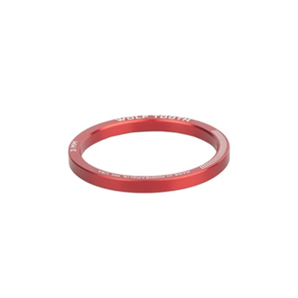 Cale de direction 1-1/8 3mm rouge
