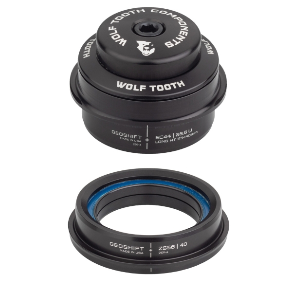 Serie Sterzo Performance Geoshift EC44/28,6 H6,5 - ZS56/40 -2 Gradi Sterzo Lungo Nero