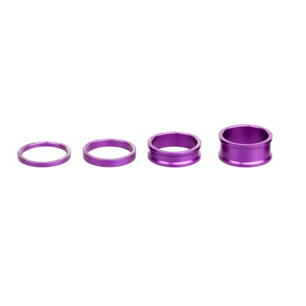 Kit Spessori Sterzo 1-1/8 3/5/10/15mm Viola - image
