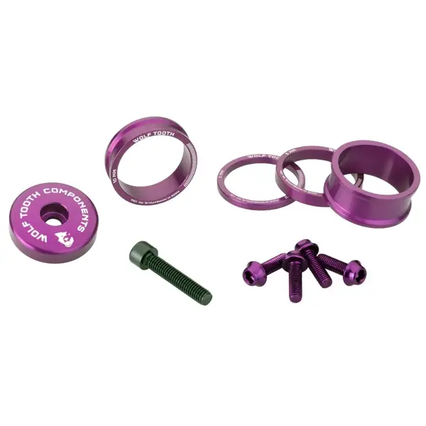 Kit Spessori E Viti Alluminio Anodizzato Viola - image