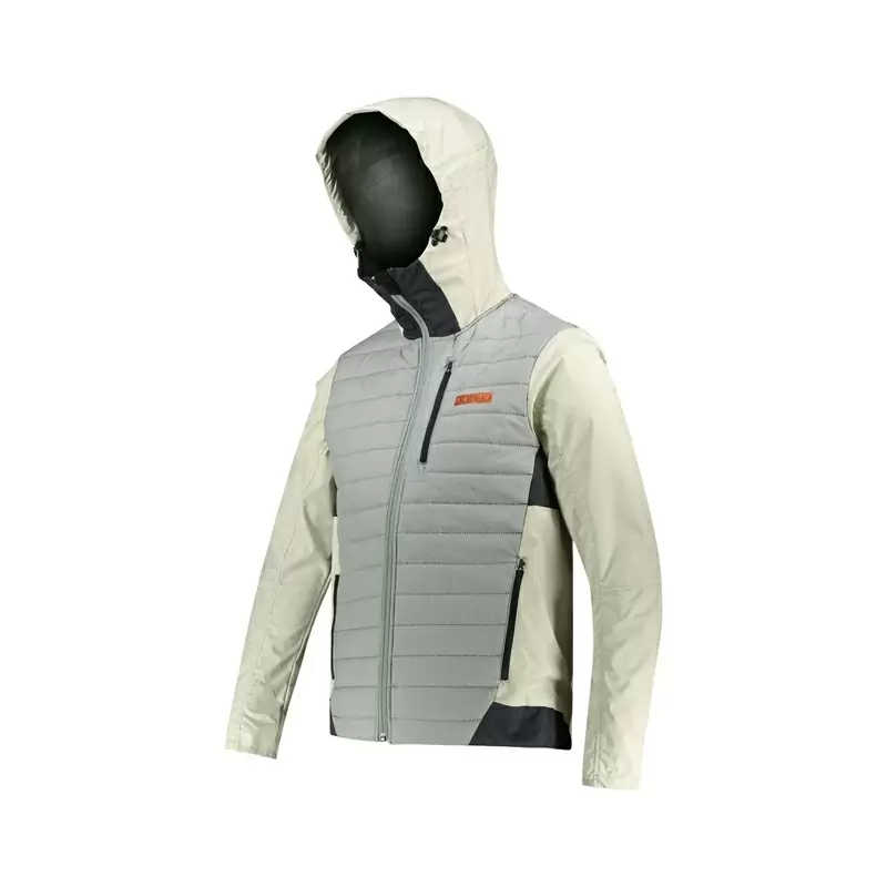 Giacca MTB Trail 3.0 antivento con cappuccio regolabile grigio Taglia XL #1