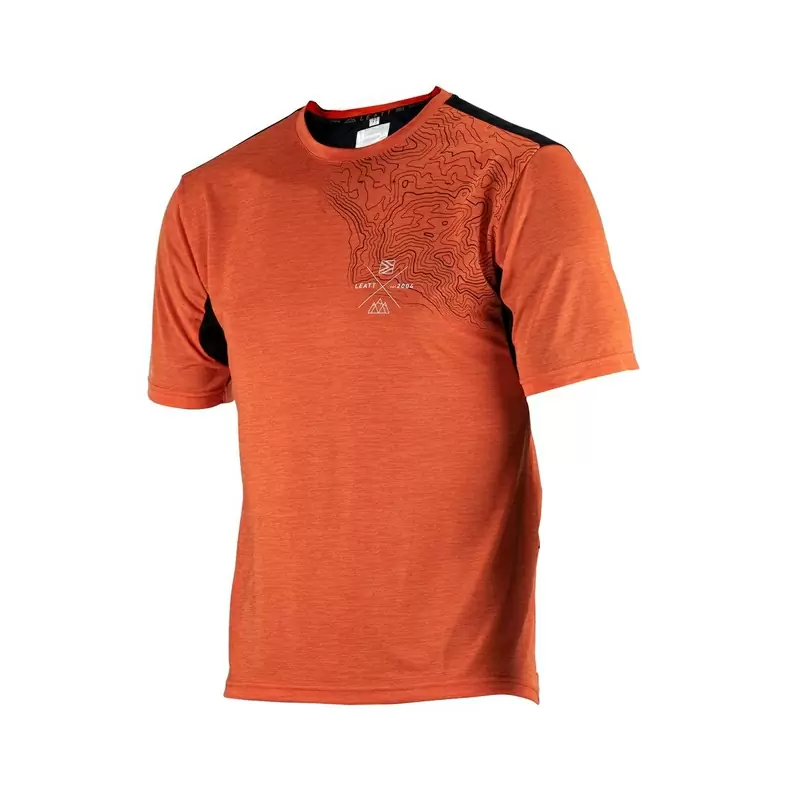 Maillot VTT Trail 1.0 manches courtes ultraléger et respirant orange Taille XS - image