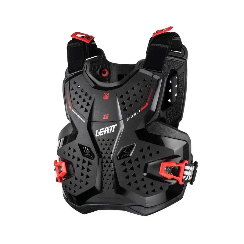 Pettorale VTT Enfant Protège-Poitrine 3.5 Jr Noir/Rouge Taille L/XL (147-159cm) - image