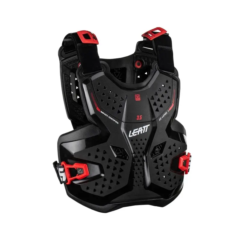 Pettorale VTT Enfant Protège-Poitrine 3.5 Jr Noir/Rouge Taille L/XL (147-159cm) #1