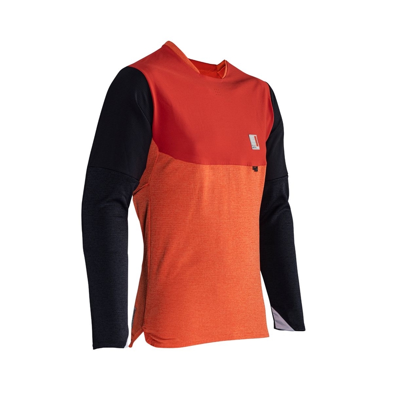 Maglia MTB Invernale AllMtn 5.0 Rosso/Arancio/Nero Taglia XS
