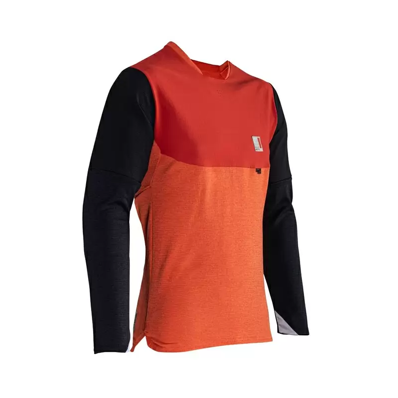 Maglia MTB Invernale AllMtn 5.0 Rosso/Arancio/Nero Taglia XS - image