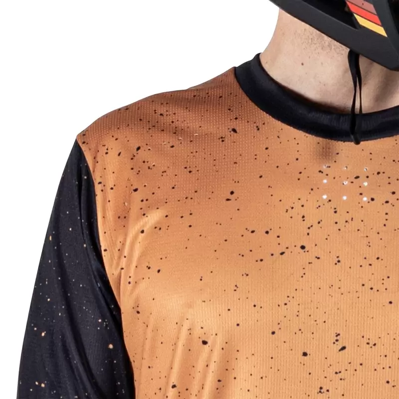 MTB Enduro 4.0 Long Sleeve Jersey Brown/Black Size S #1