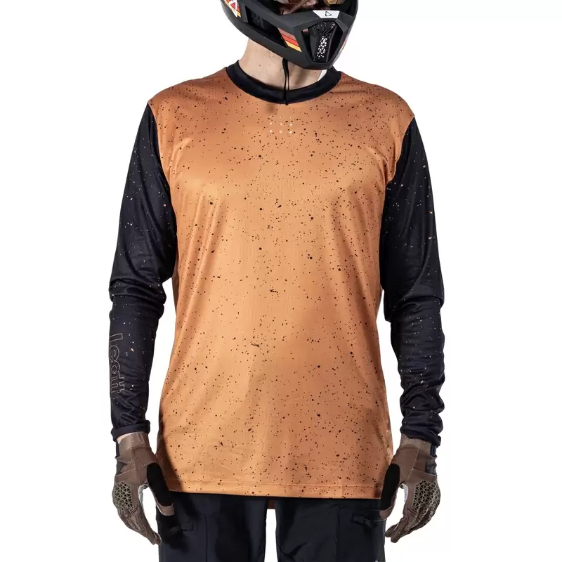 MTB Enduro 4.0 Long Sleeve Jersey Brown/Black Size S #5