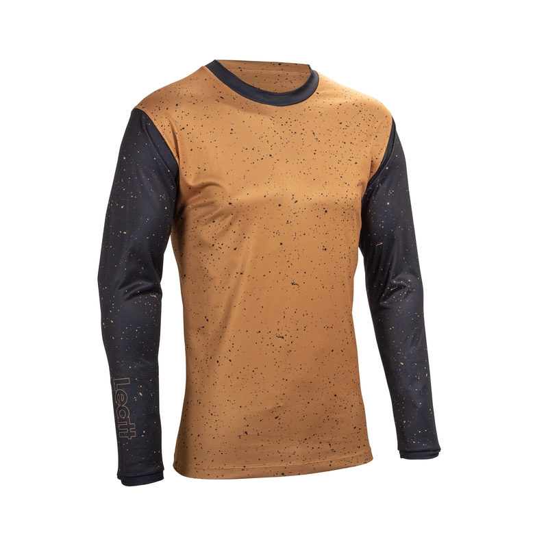 MTB Enduro 4.0 Langarmtrikot Braun/Schwarz Größe M