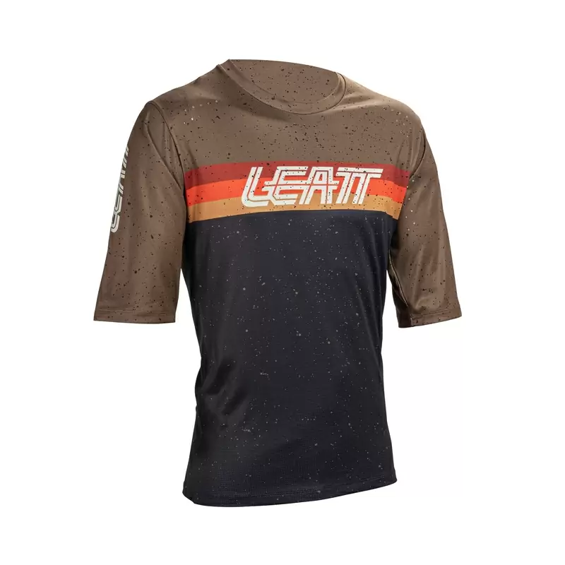 Maglia Maniche Corte MTB Enduro 3.0 Marrone/Nero Taglia M - image