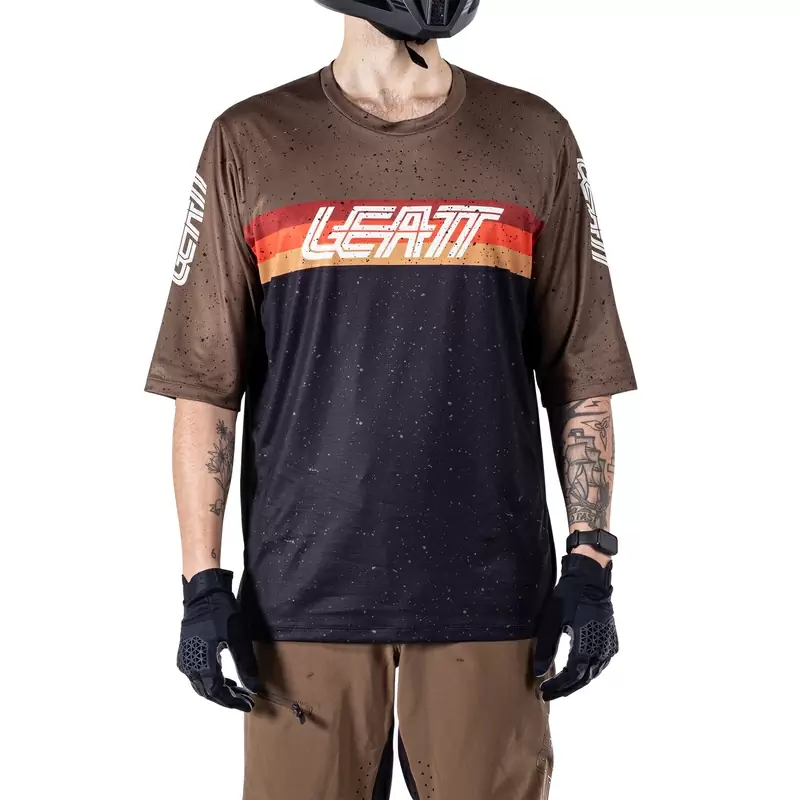 MTB Enduro 3.0 Short Sleeve Jersey Brown/Black Size 3XL #5