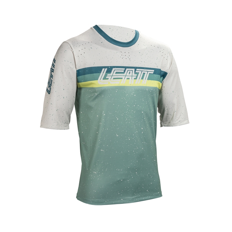 Maglia Maniche Corte MTB Enduro 3.0 Bianco/Verde Taglia S