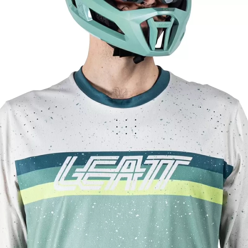 Maglia Maniche Corte MTB Enduro 3.0 Bianco/Verde Taglia M #3