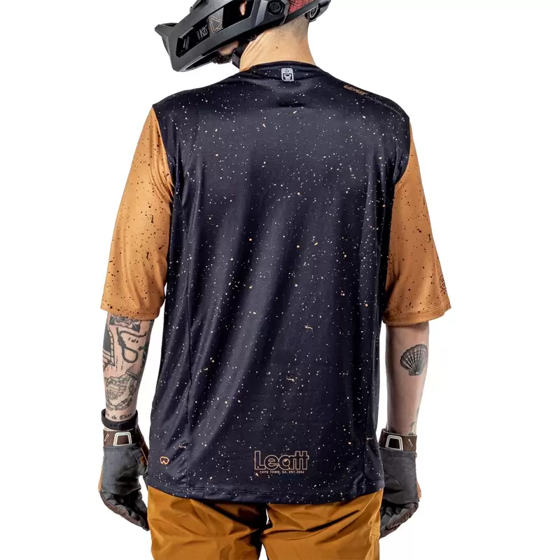 MTB Enduro 3.0 Short Sleeve Jersey Black/Brown Size S #5