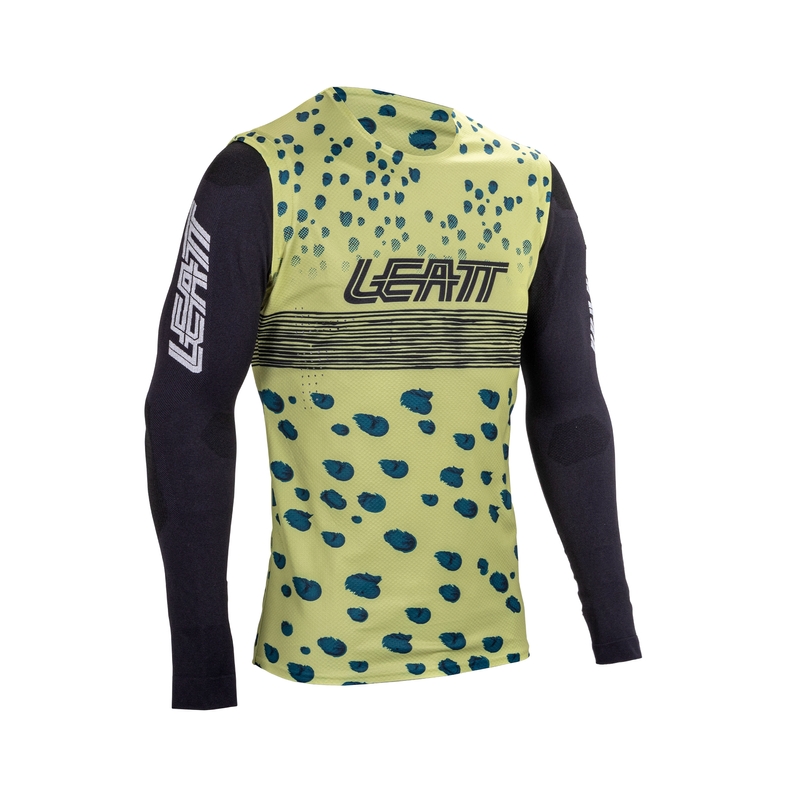 Maglia Maniche Lunghe MTB Gravity 5.0 Verde/Nero Taglia S