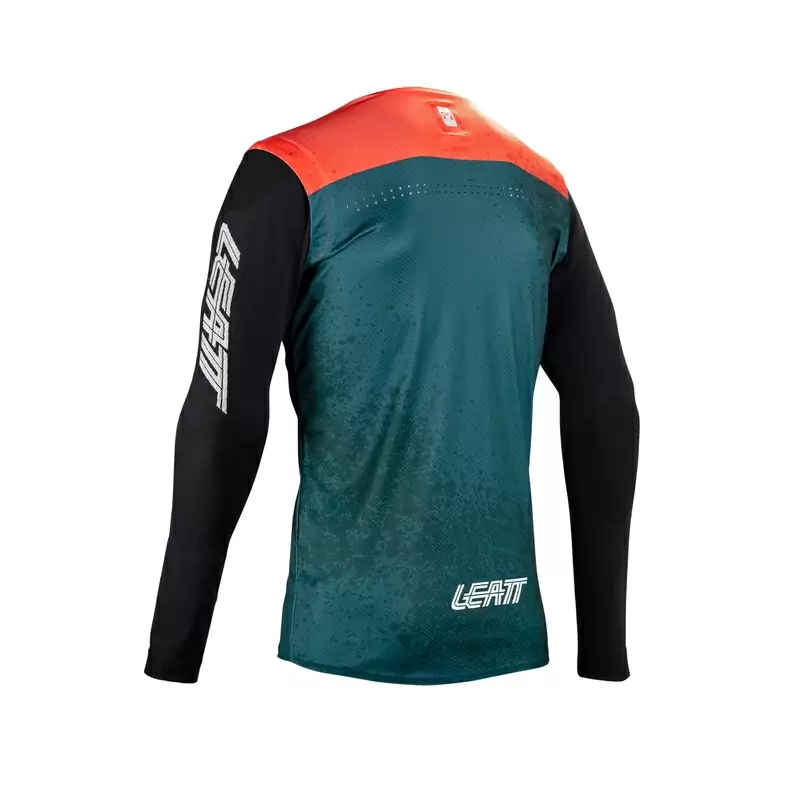 Maglia Maniche Lunghe MTB Gravity 5.0 Arancio/Blu/Nero Taglia S #1