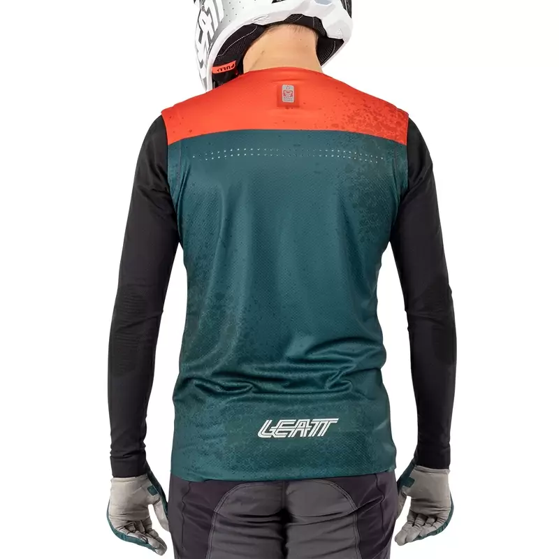 Maglia Maniche Lunghe MTB Gravity 5.0 Arancio/Blu/Nero Taglia S #6