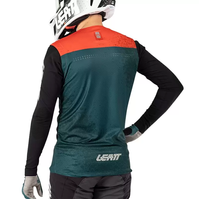 Camisola MTB Gravity 5.0 manga comprida laranja/azul/preto tamanho M #3