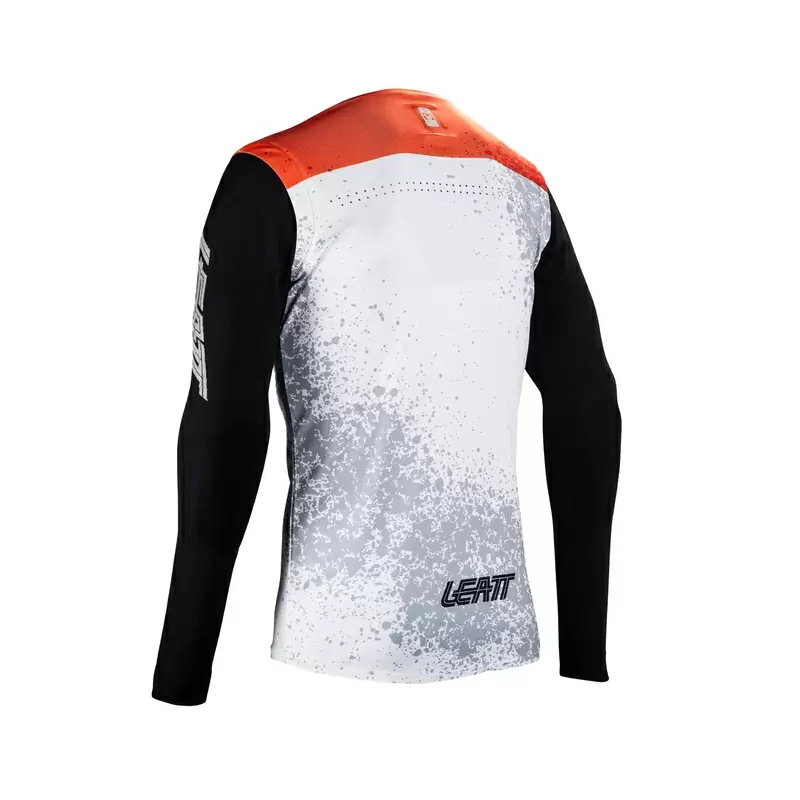 Maglia Maniche Lunghe MTB Gravity 5.0 Arancio/Bianco/Nero Taglia L #1