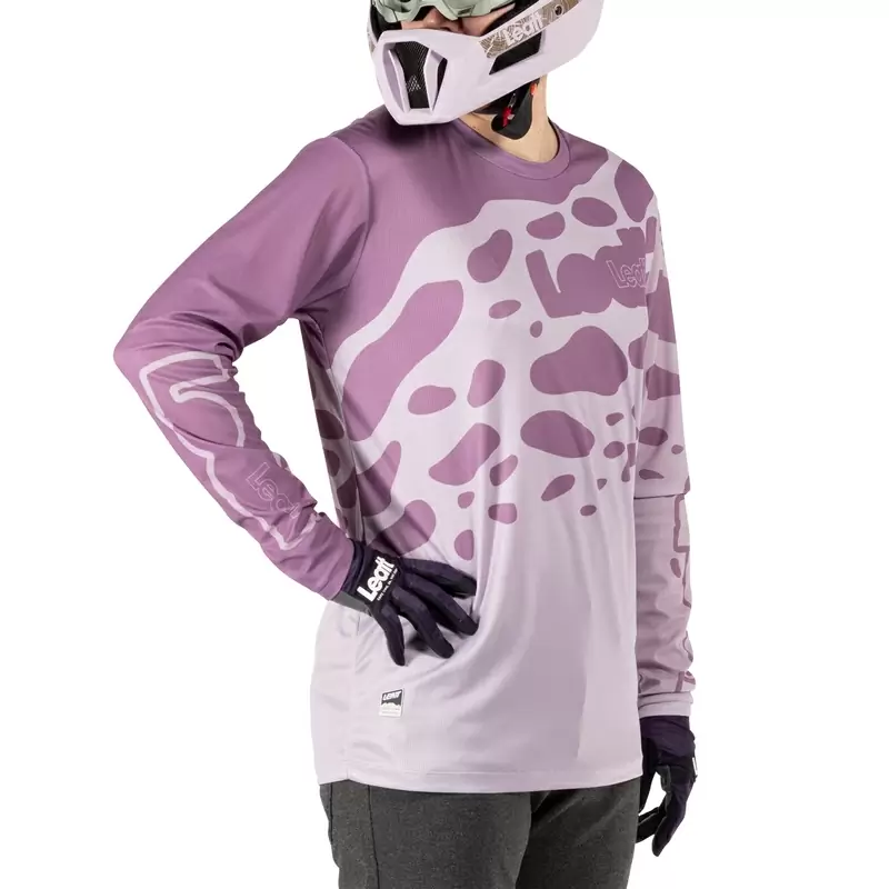 MTB Gravity 3.0 Long Sleeve Jersey Lilac Size S #4