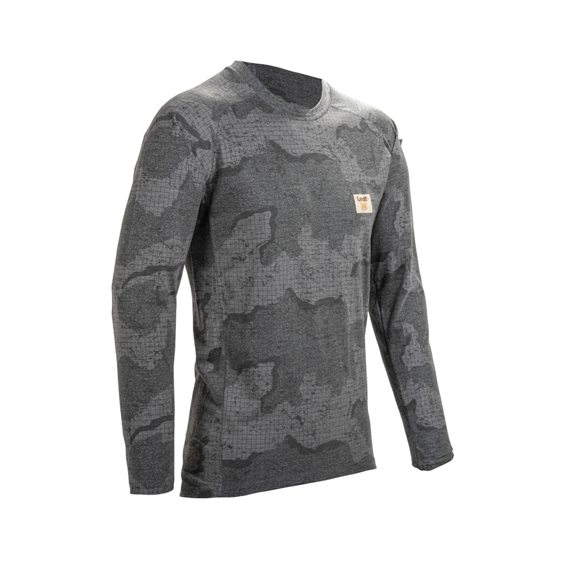 Maglia Maniche Lunghe MTB Gravity 2.0 Grigio Camo Taglia S